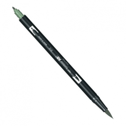 Маркер-кисть "Abt Dual Brush Pen" 312 зеленый падуб